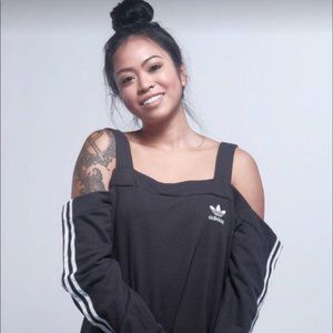 Adidas sexy off the shoulder sweatshirt